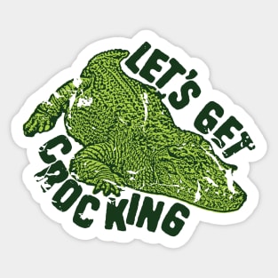 Funny crocodile pun Sticker